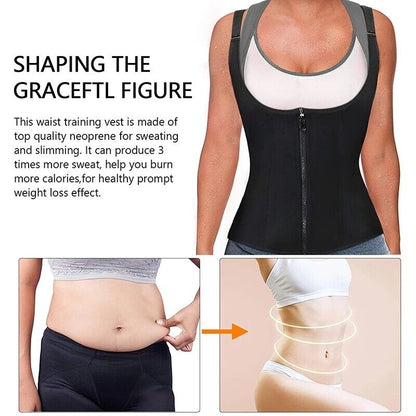 Women's Shapewear Waist Trainer Slimming Vest for Belly Control and Body Shaping Sports Top