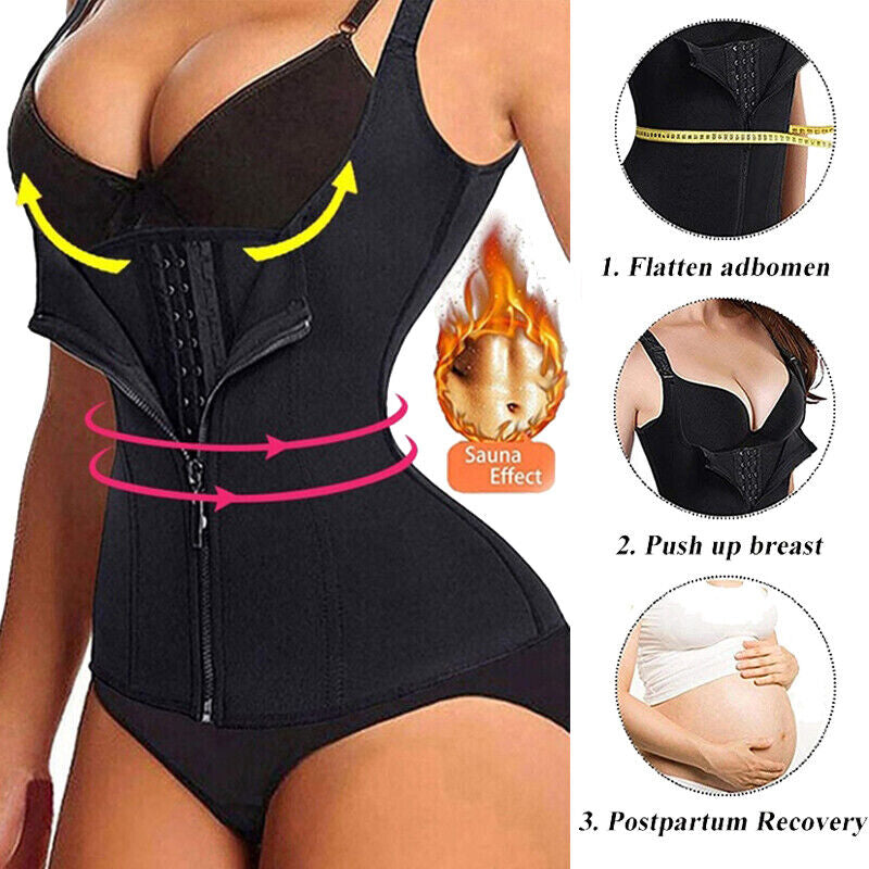 Women's Shapewear Waist Trainer Slimming Vest for Belly Control and Body Shaping Sports Top