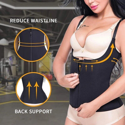 Women's Shapewear Waist Trainer Slimming Vest for Belly Control and Body Shaping Sports Top
