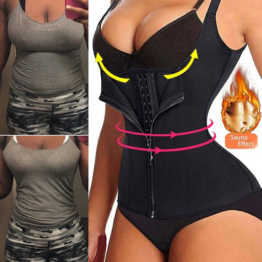 Women's Shapewear Waist Trainer Slimming Vest for Belly Control and Body Shaping Sports Top