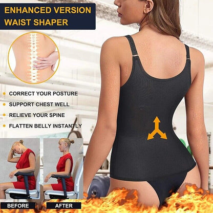 Women's Shapewear Waist Trainer Slimming Vest for Belly Control and Body Shaping Sports Top